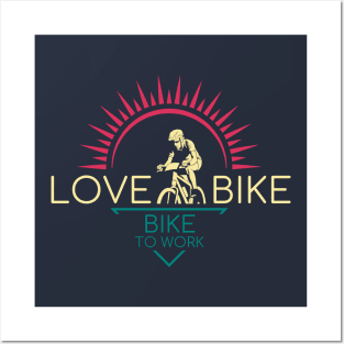 Love Bike Posters and Art